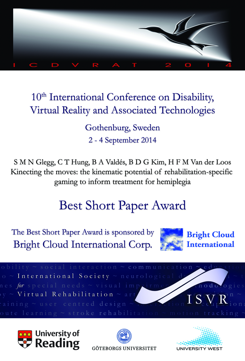 2014 Best Student Paper Certificate